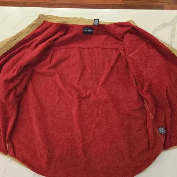 Puritan Mens Fleece Lined Cotton Button Down Casual Shirt Jacket Brown Size XXL - Picture 12 of 12